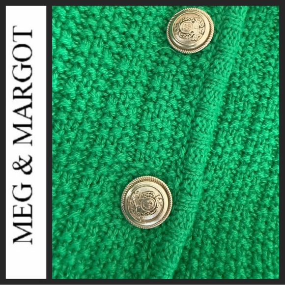 NWOT Meg & Margot Button-Up Crop Cardigan - Picture 5 of 7